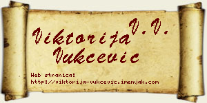 Viktorija Vukčević vizit kartica